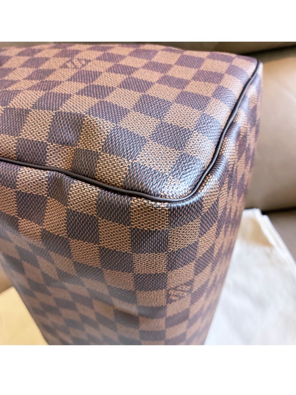 Microchip Louis Vuitton Classic Speedy 30 Damier Ebene Bag New Model - Picture 15 of 16